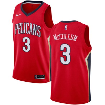 Nike New Orleans Pelicans #3 C.J. McCollum Red Youth NBA Swingman Statement Edition Jersey